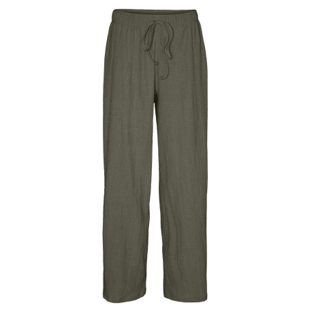 Pantalon Fluide Kaki Femme Vero Moda Luna