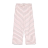 Pantalon Blanc/Roses à rayures Femme Vero Moda Malma