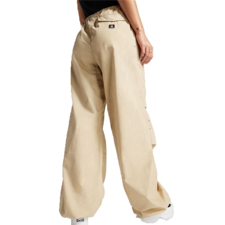 Pantalons fluide Cargo Beige Femme Converse Parachute Mossy Sloth