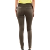 Pantalon Slim Kaki enduit Femme Morgan Palona