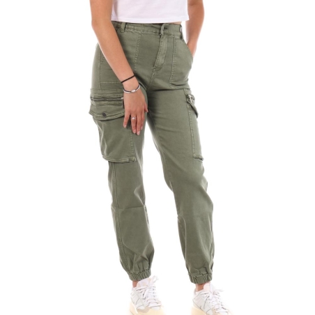 Pantalon Cargo Kaki Femme Monday Premium 3178