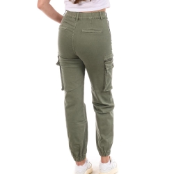 Pantalon Cargo Kaki Femme Monday Premium 3178