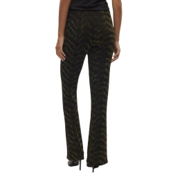 Pantalon Noir/Doré Femme Vero Moda Lucy Hw Glitter