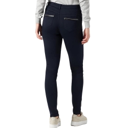 Pantalon Slim Marine enduit Femme Morgan Palona