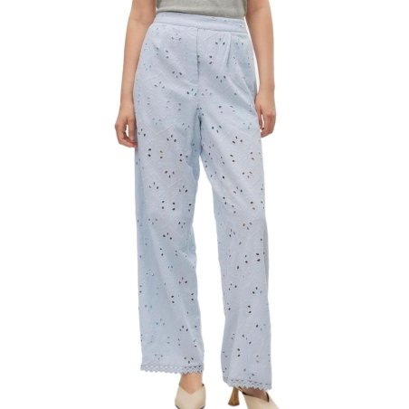 Pantalon fluide Bleu Femme Vero Moda Wide