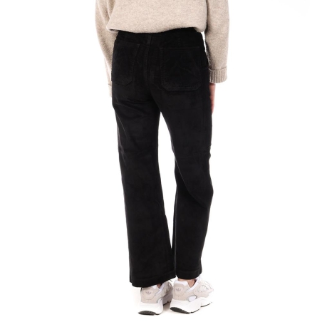 Pantalon en Velours Noir Femme Oraije Pedro