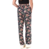 Pantalon Marine à Fleurs Femme Only Nova Life Palazzo