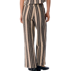 Pantalon Beige/Noir Femme Object Objolaf