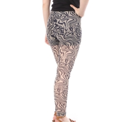 Legging à Imprimés Noir/Écru Vero Moda Lia