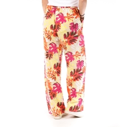 Pantalon Orange à fleurs Femme Only Nova Life Palazzo