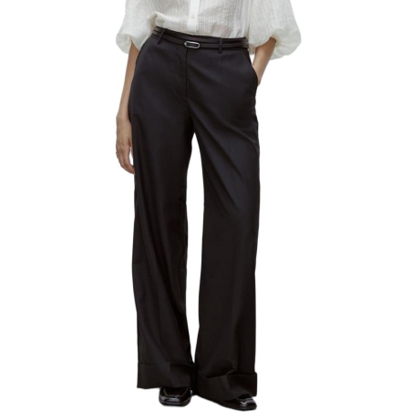 Pantalon fluide Noir Femme Vila Giilja