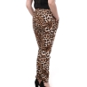 Pantalon Beige Léopard Femme Vero Moda Easy