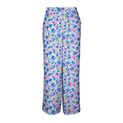 Pantalon fluide Bleu/Jaune/Orange Femme Vero Moda Lucy