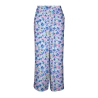Pantalon fluide Bleu/Jaune/Orange Femme Vero Moda Lucy