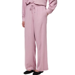 Pantalon fluide Rose Femme Pieces Wide