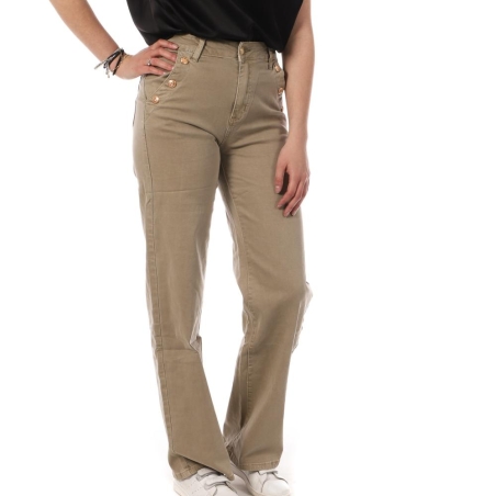 Pantalon Beige Femme My Tinas LW-246