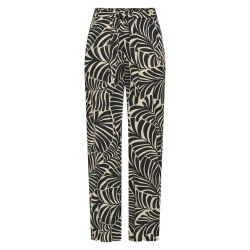Pantalon Noir/Beige Femme Only Nova Life Palazzo