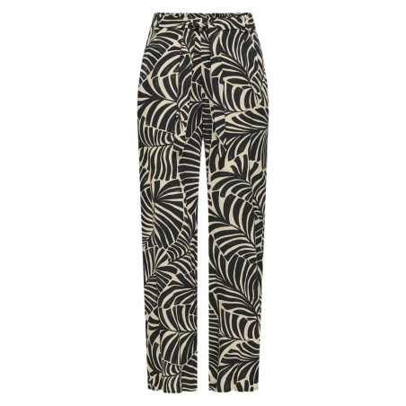 Pantalon Noir/Beige Femme Only Nova Life Palazzo