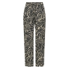 Pantalon Noir/Beige Femme Only Nova Life Palazzo