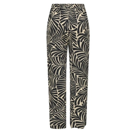 Pantalon Noir/Beige Femme Only Nova Life Palazzo