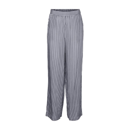 Pantalon à Rayures fluide Blanc Femme Vero Moda Bumpy