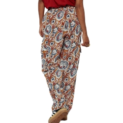 Pantalon fluideRouge à Motifs Femme Kaporal SAX