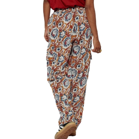 Pantalon fluideRouge à Motifs Femme Kaporal SAX