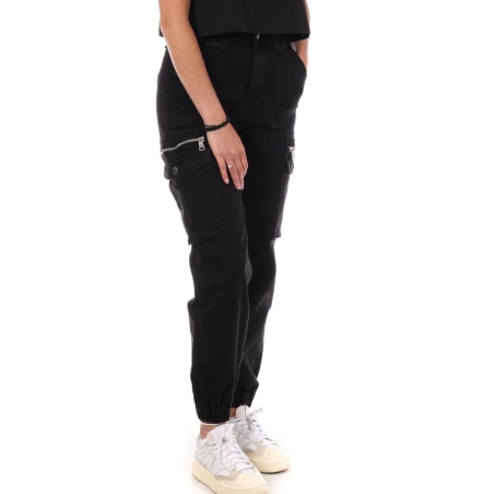 Pantalon Cargo Noir Femme Monday Premium PSA3669