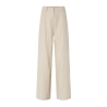 Pantalon Fluide Écru Femme YAS Yastunni