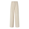 Pantalon Fluide Écru Femme YAS Yastunni