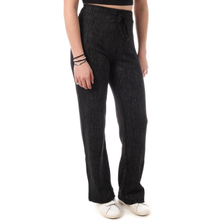Pantalon Fluide Noir Femme Monday Premium D10001