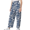 Pantalon Bleu à Fleurs Femme TBS JANIEPAN