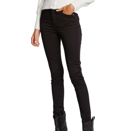 Pantalon Slim Noir Femme Morgan PACO