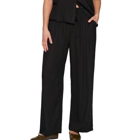 Pantalon fluide Noir Femme Vila Pricil