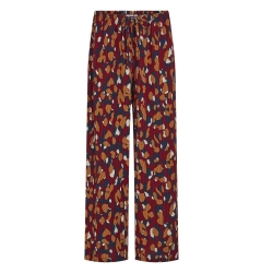 Pantalon fluide Rouge à Motifs Femme Vila Lusi