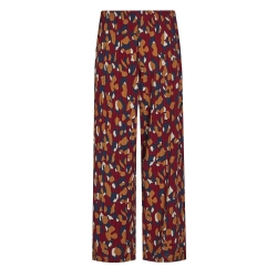 Pantalon fluide Rouge à Motifs Femme Vila Lusi