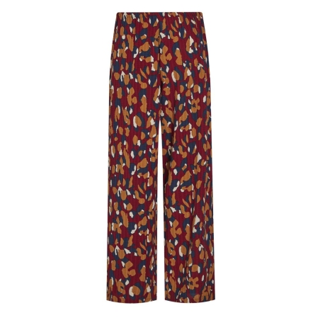 Pantalon fluide Rouge à Motifs Femme Vila Lusi