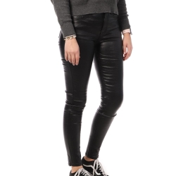 Pantalon skinny enduit Noir Monday Premium Paillettes