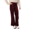 Pantalon en Velours Bordeaux Femme Oraije Victorine