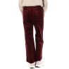 Pantalon en Velours Bordeaux Femme Oraije Victorine