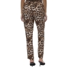 Pantalon fluide Léopard Noir/Beige Femme Vero Moda Easy Joy