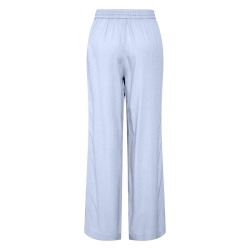 Pantalon fluide Bleu Femme Pieces Wide