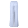 Pantalon fluide Bleu Femme Pieces Wide