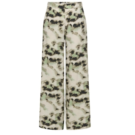 Pantalon fluide Beige/Vert/Noir Femme JDY Millie