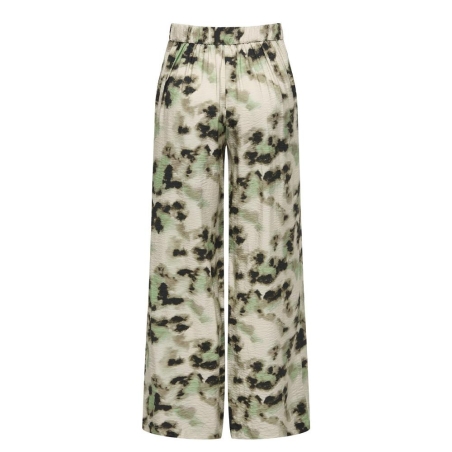 Pantalon fluide Beige/Vert/Noir Femme JDY Millie