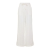 Pantalon fluide Blanc Femme Pieces Wide