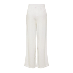 Pantalon fluide Blanc Femme Pieces Wide