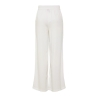 Pantalon fluide Blanc Femme Pieces Wide