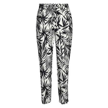 Pantalon fluide Noir/Blanc Femme Vero Moda Easy Joy