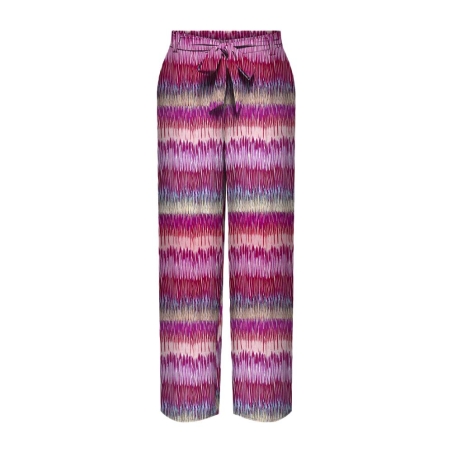 Pantalon Violet/Marine Femme Only Nova Life Palazzo